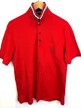 Paul & Shark Men's Red Short-Sleeve Polo Shirt size XL